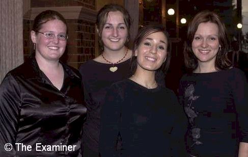 Elice, Milly, Tahlia and Natalie the conductor of our vocal ensemble at the graduation night...we rocked the house!! ;)