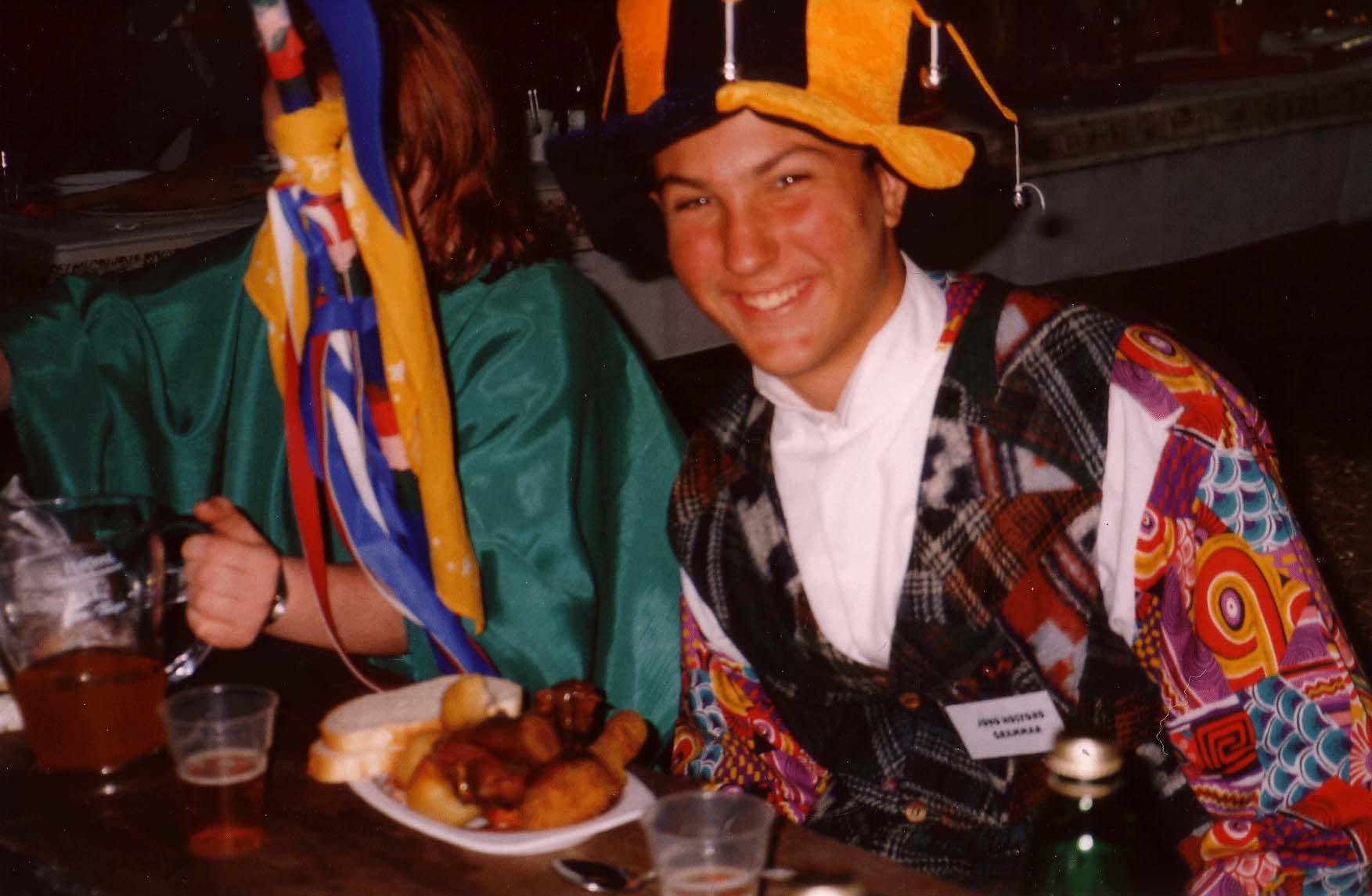 My saxophone Buddy Jono, dressed up as a jester, too cute! =) Sorry Jono ;)
