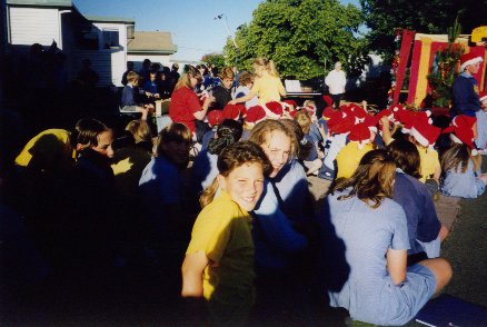 from the left Todd, Nat, Me and Matt at our grade six leaver's assembly