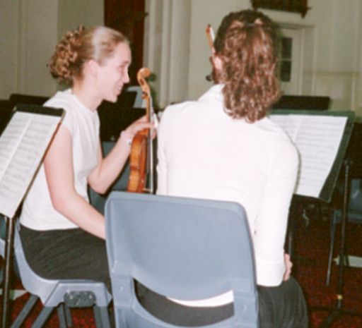Me and Fiona at the end of the farewell symphony with Youth Orchestra