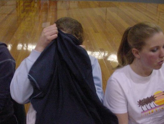 Me again trying to cover myself...believe me there were heaps of these photos