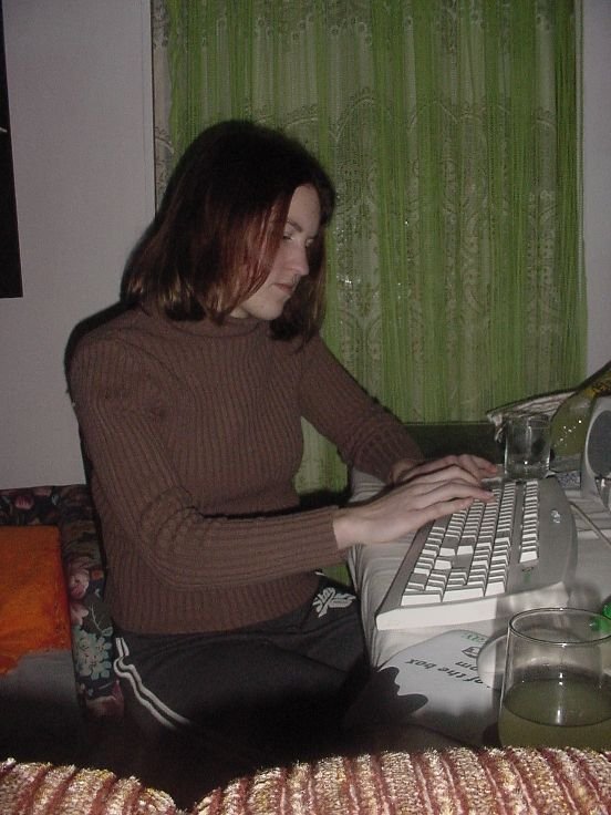 Nat chatting away on msn..As Usual!! =P