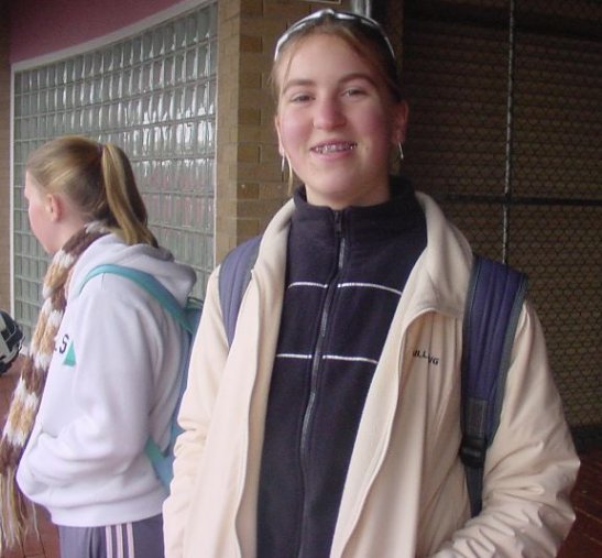 Natsta waiting for the bus to the silverdome back at LC