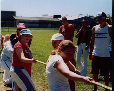 Tug or war in grade ten, look at those muscles!! hehe - GO ESK ya tanks!!