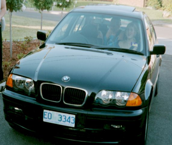 All four of us in the BMW